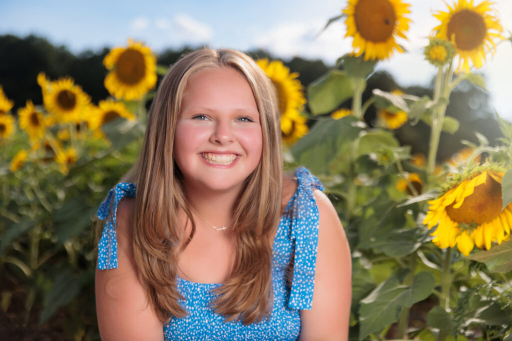 Raleigh Sunflower Senior Photographs