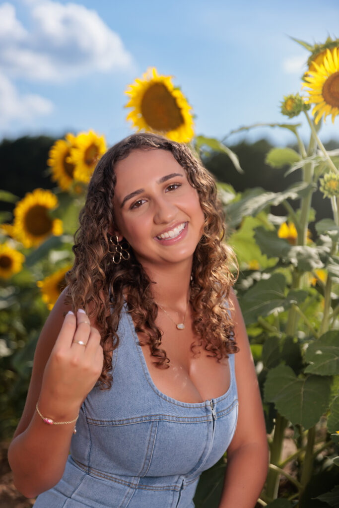 Sunflower portraits near Cary NC.