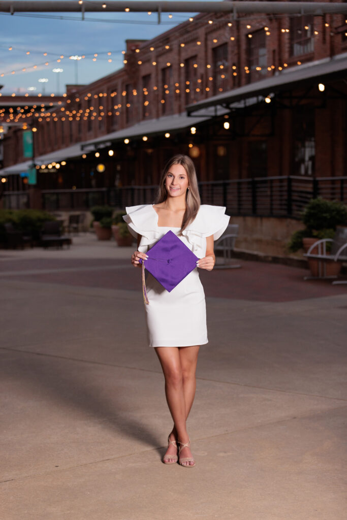 High School Cap & Gown Pictures in Durham NC