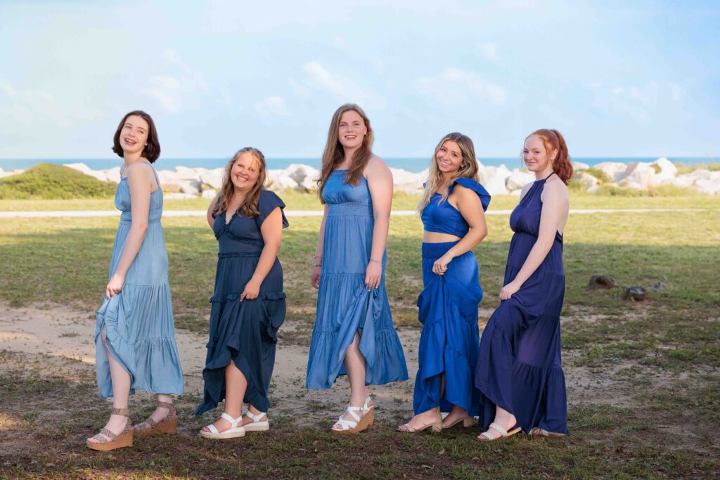 Senior Model Team at the NC Beach