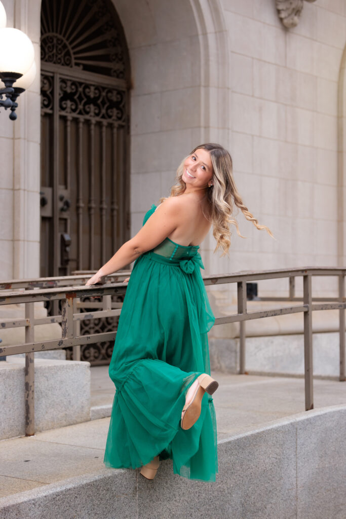 Fun in Downtown Raleigh for Senior Portraits