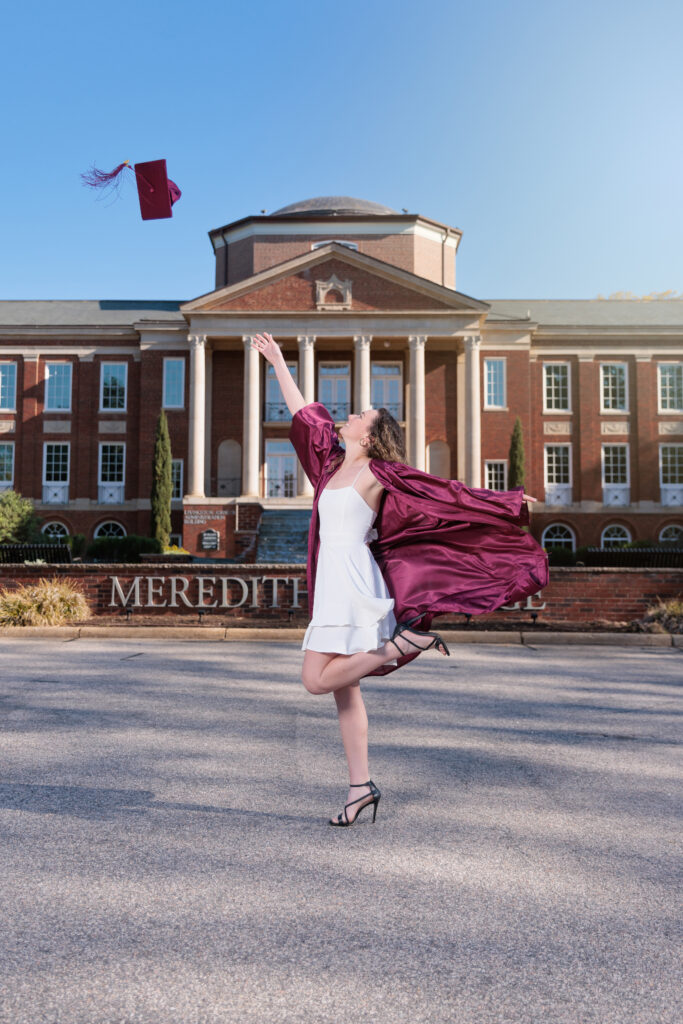 Raleigh Senior Photographer Spring Portraits Meredith College