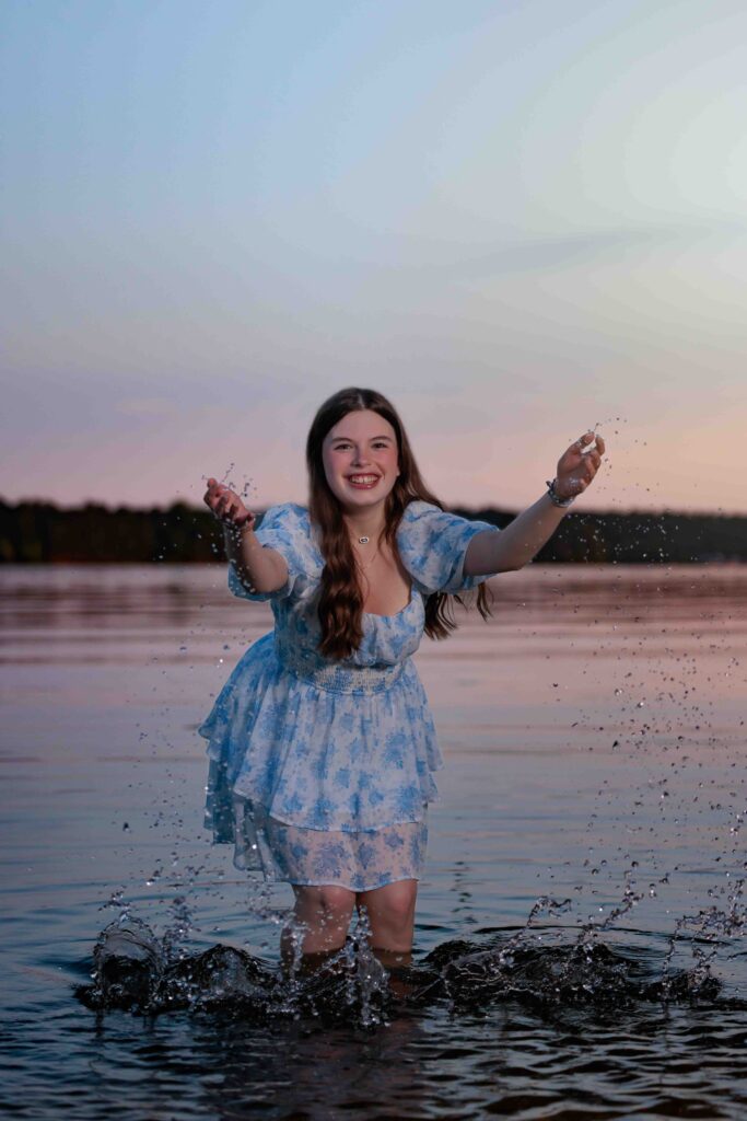 High School Teen Pictures in Water