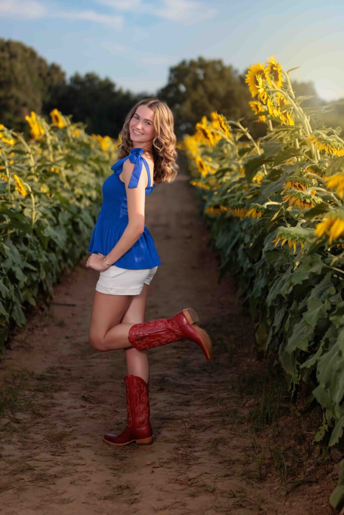 NC Senior Team Sunflower Photography
