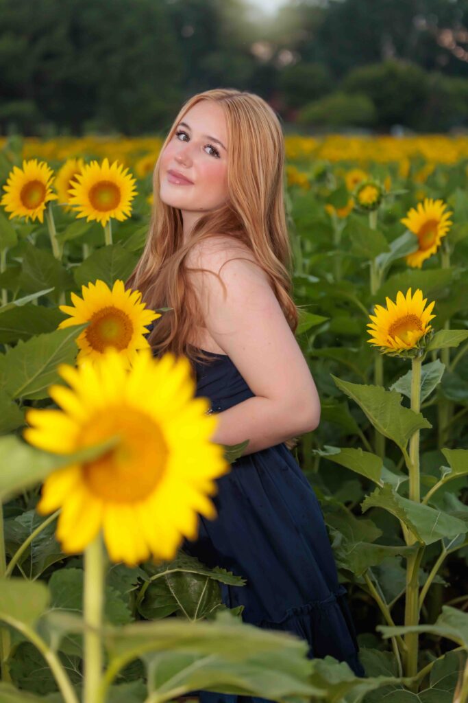 Raleigh Senior Sunflower Images