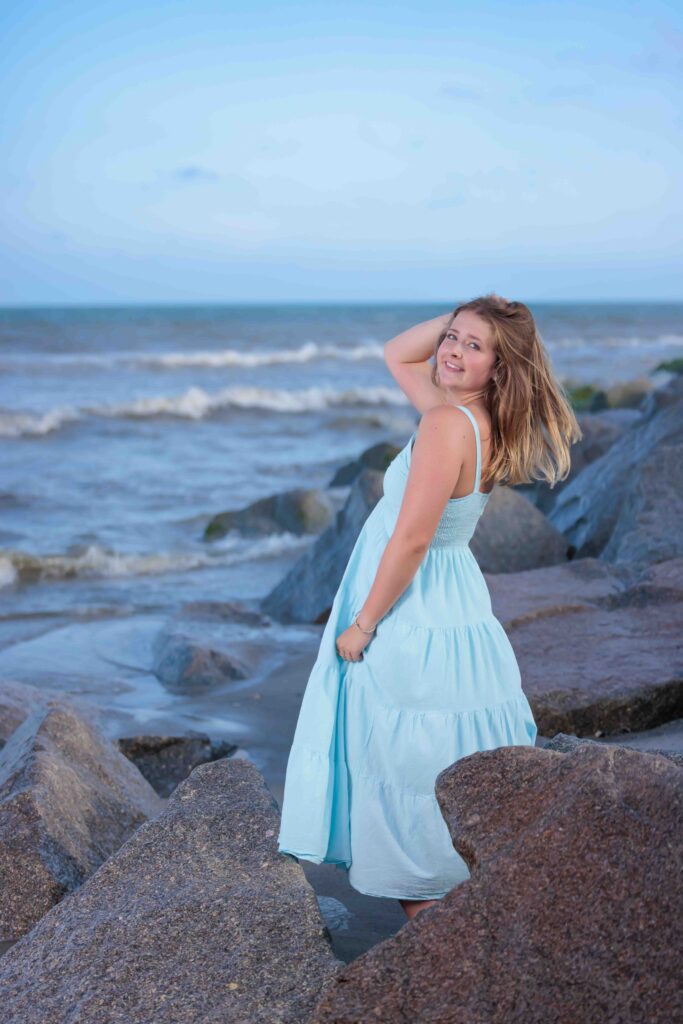 Senior Portraits at Sunset Kure Beach