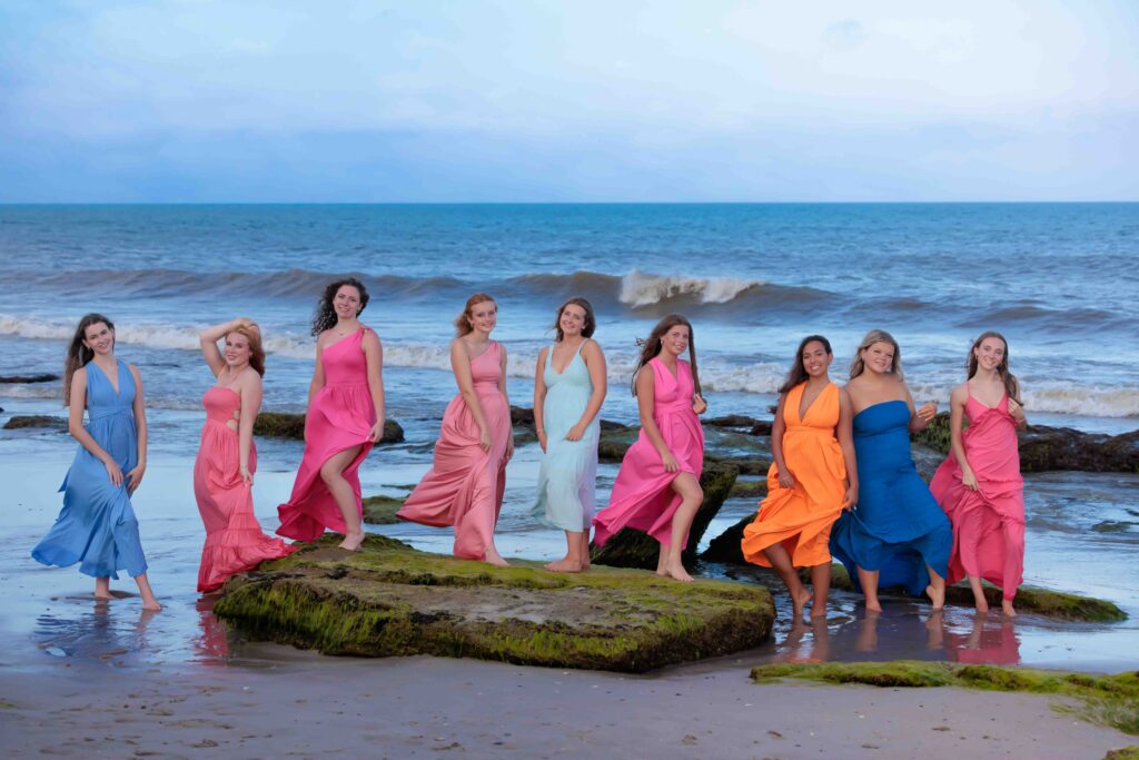 Senior Model Team Sunset Portraits at Kure Beach