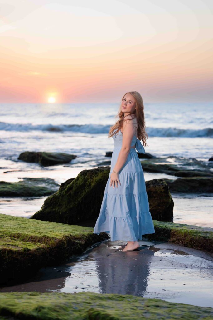 Sunrise Senior Pictures at Kure Beach
