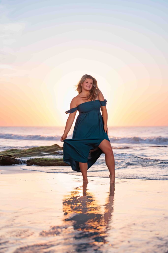 Raleigh Senior Photos at Kure Beach