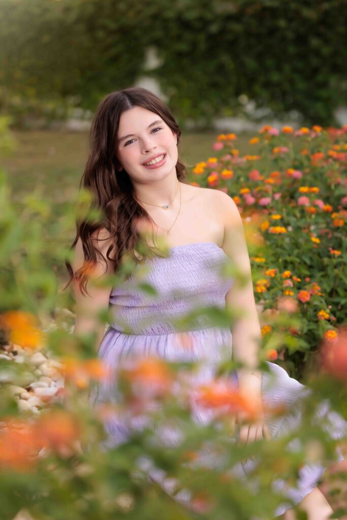 Teen Images with Flowers in Raleigh