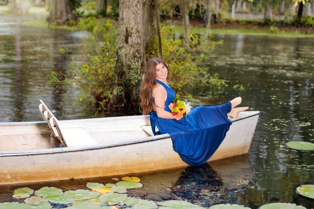 Senior Portraits at Cypress Gardens in Charleston NC
