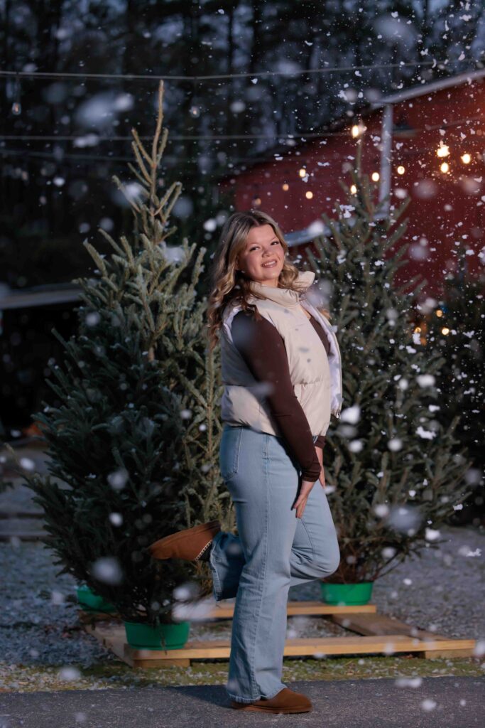 Raleigh NC Senior Christmas Portraits